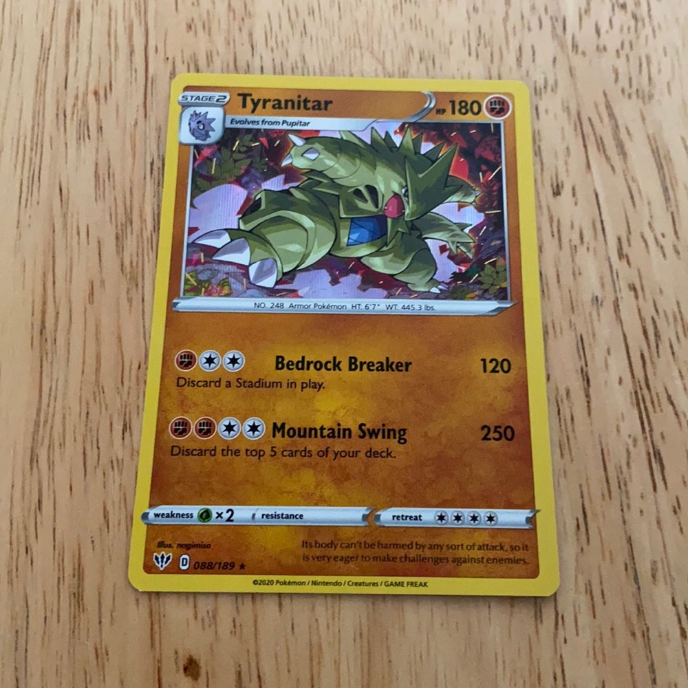 Tyranitar Pokémon Card